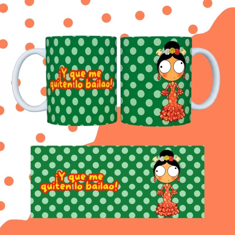 TAZA FLAMENQUILLAS SUBLIMADA