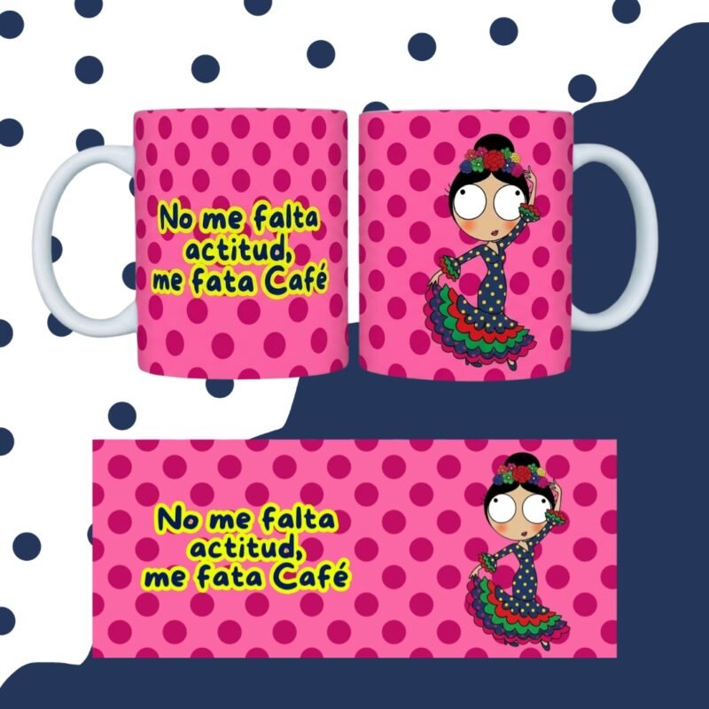 TAZA FLAMENQUILLAS SUBLIMADA