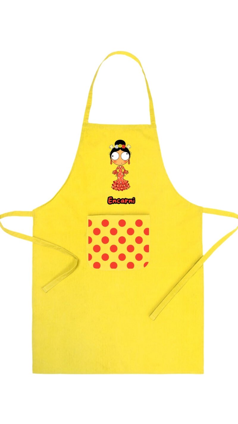 Delantal Flamenquillas Personalizable