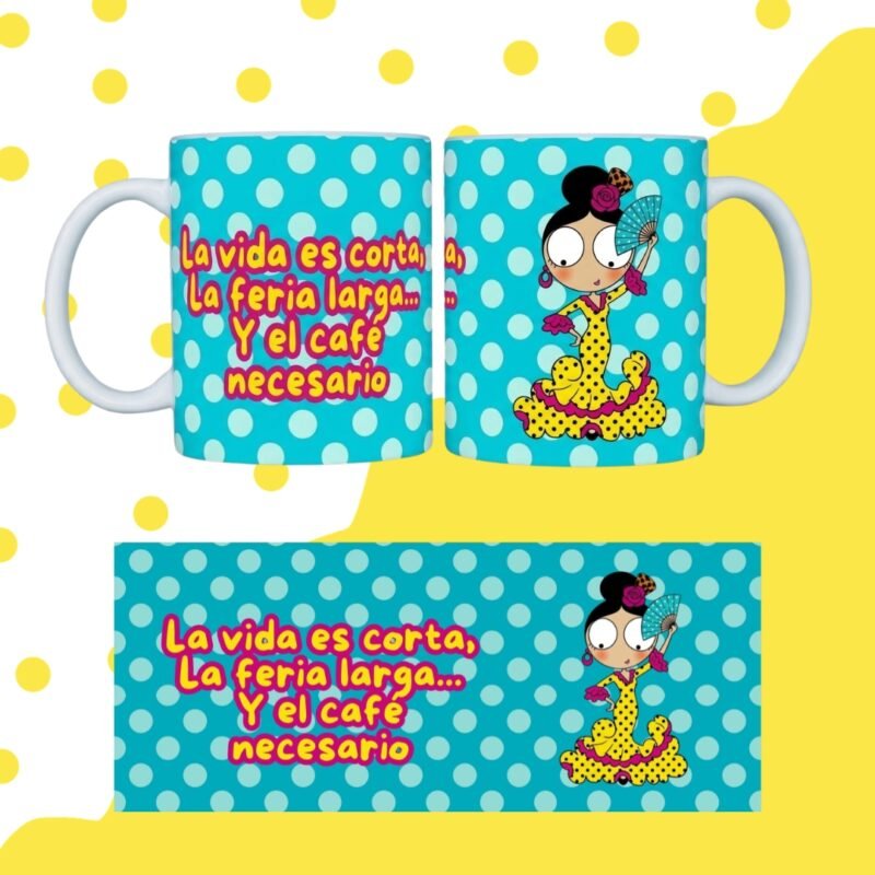 TAZA FLAMENQUILLAS SUBLIMADA