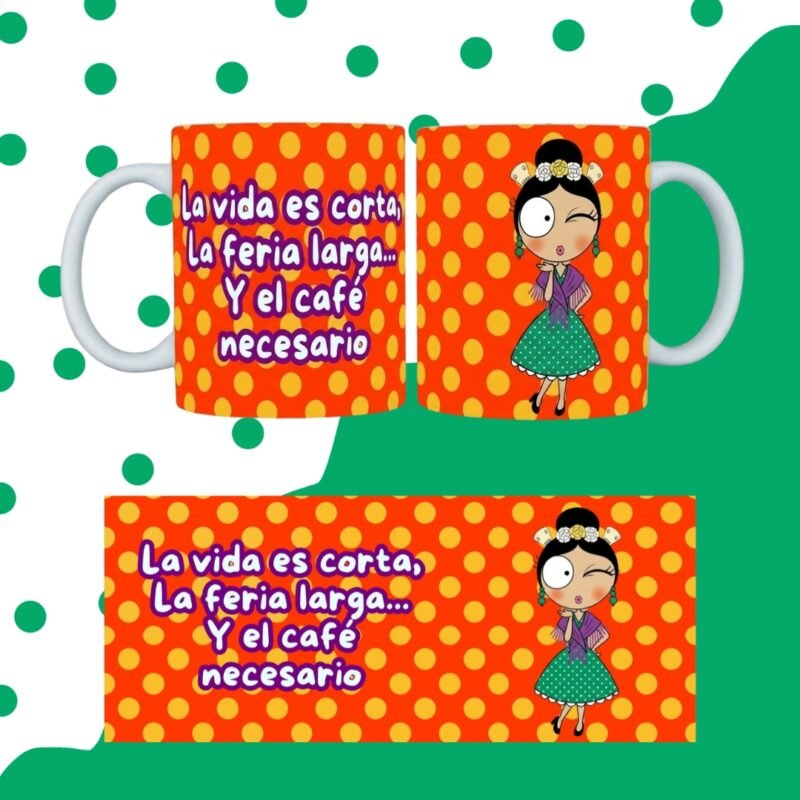 TAZA FLAMENQUILLAS SUBLIMADA