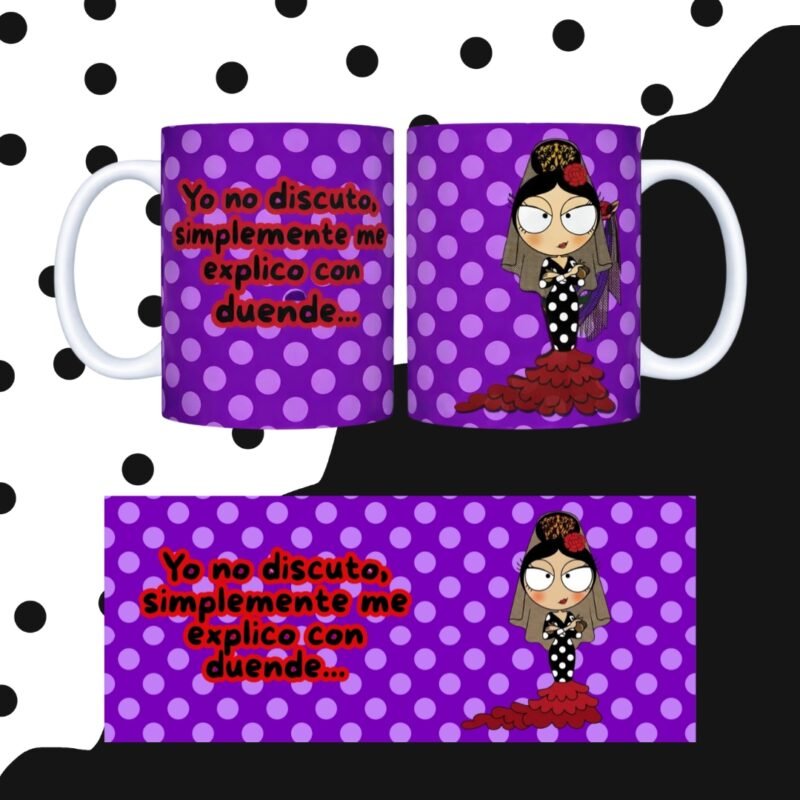 TAZA FLAMENQUILLAS SUBLIMADA