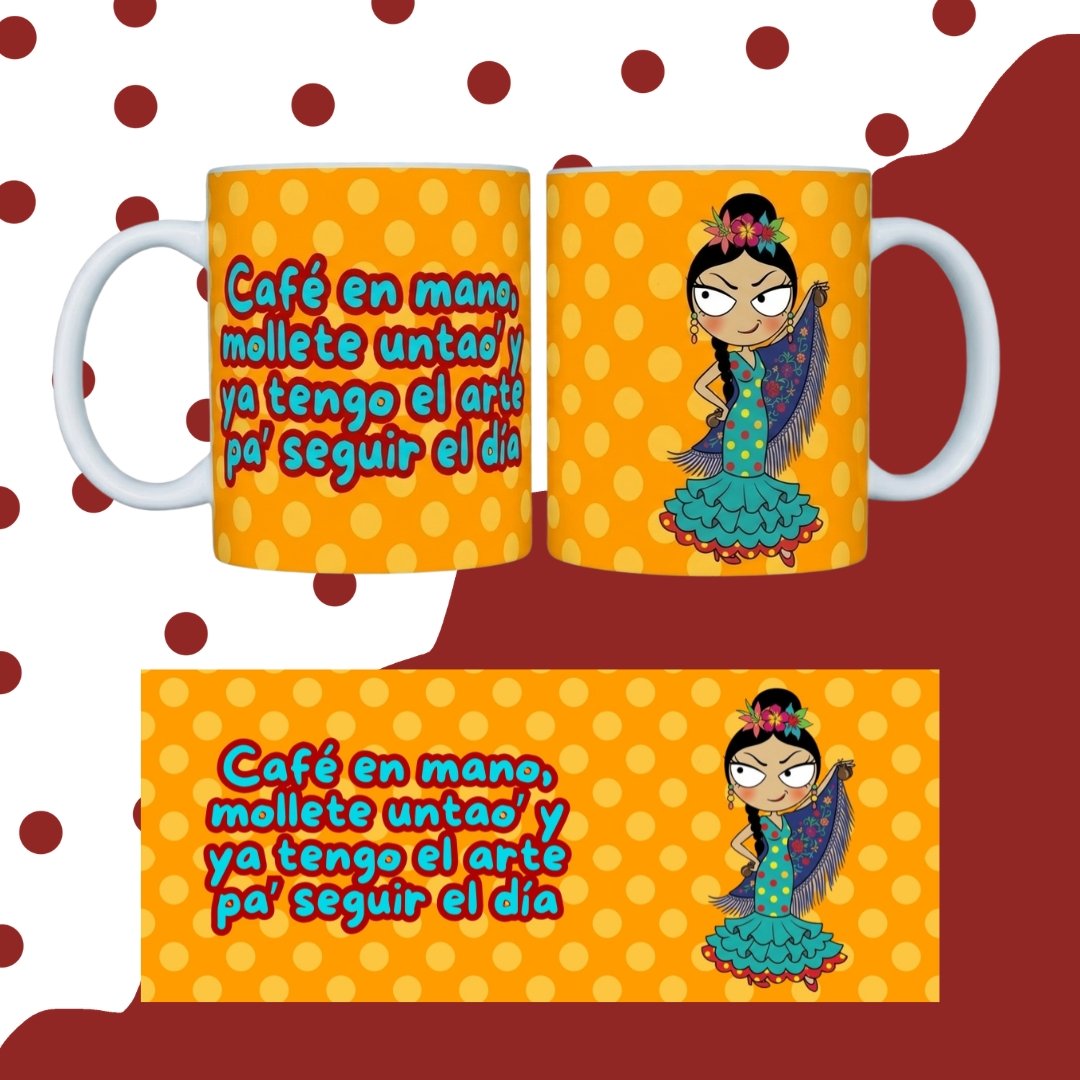 TAZA FLAMENQUILLAS SUBLIMADA