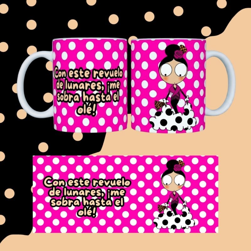 TAZA FLAMENQUILLAS SUBLIMADA