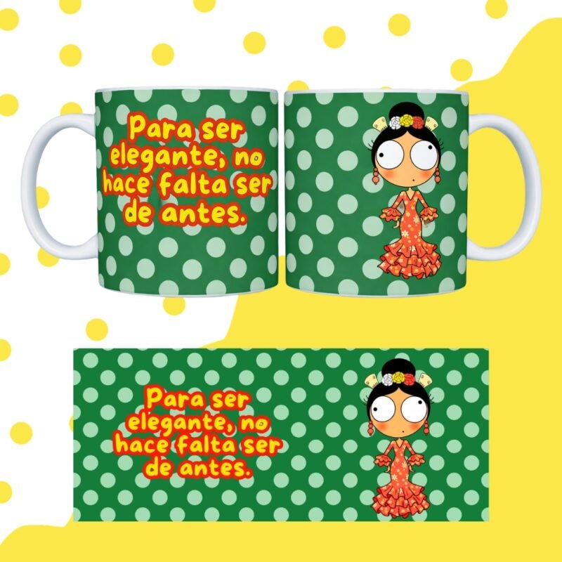 TAZA FLAMENQUILLAS SUBLIMADA