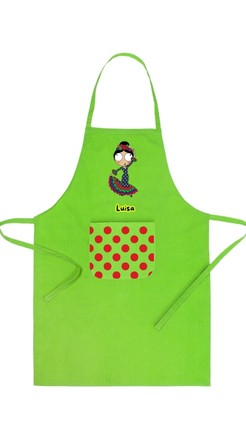Delantal Flamenquillas Personalizable