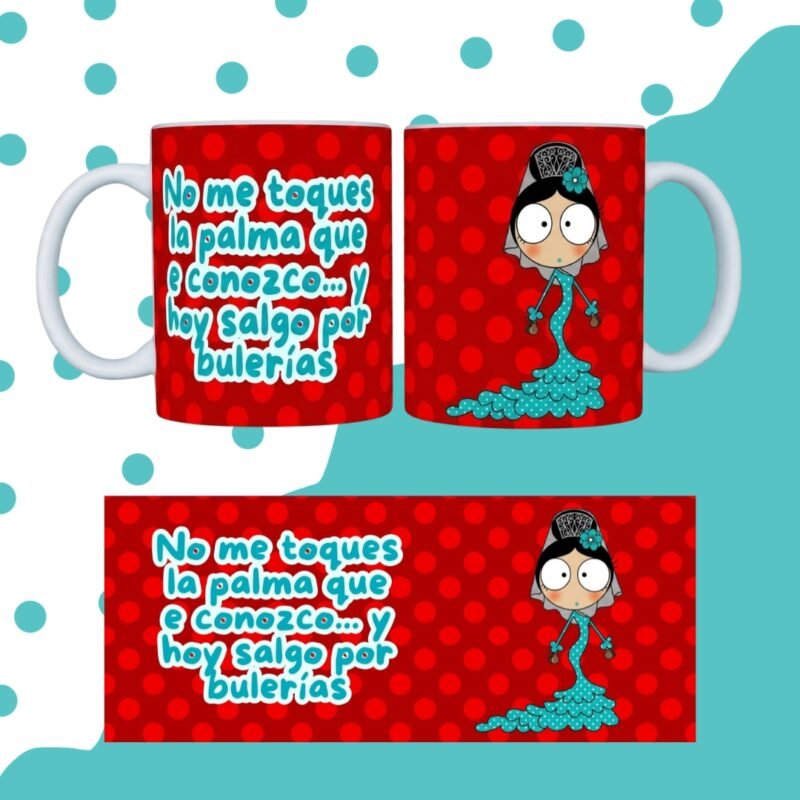 TAZA FLAMENQUILLAS SUBLIMADA