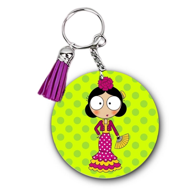 Llavero Flamenquillas Personalizable