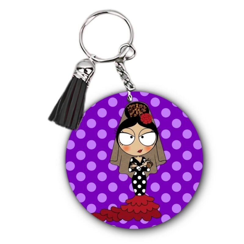 Llavero Flamenquillas Personalizable