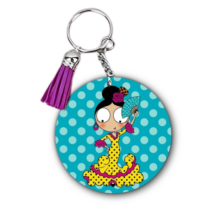 Llavero Flamenquillas Personalizable