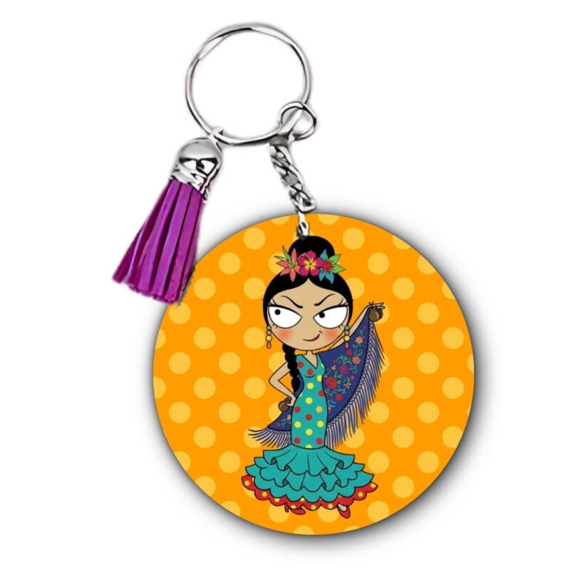 Llavero Flamenquillas Personalizable