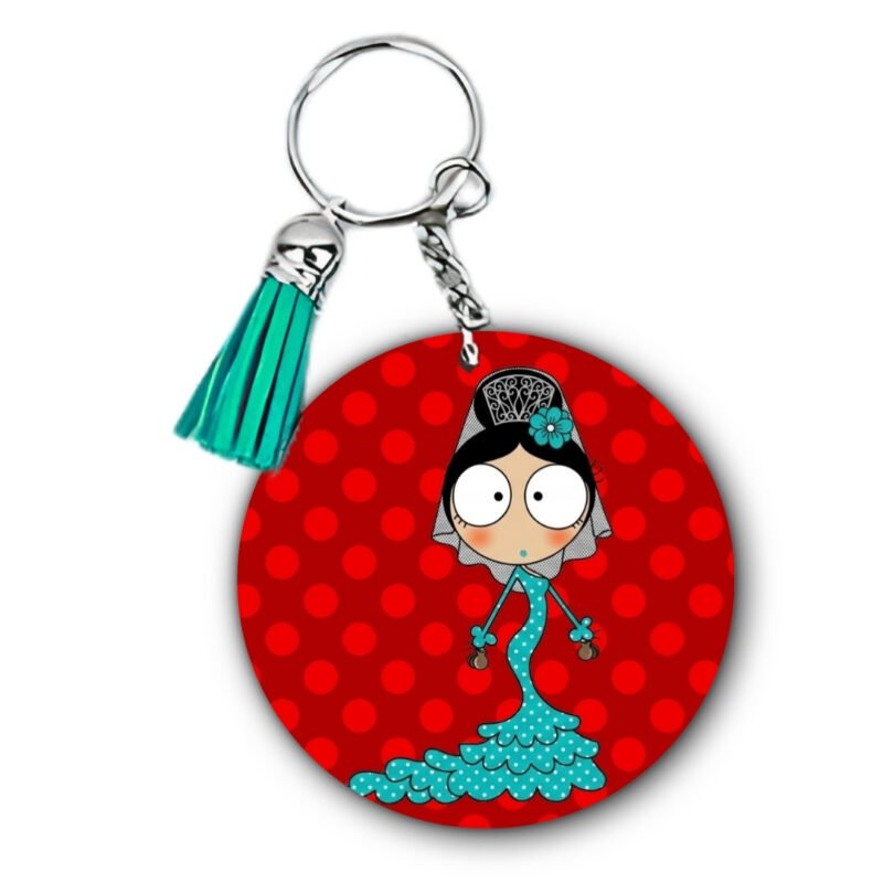 Llavero Flamenquillas Personalizable