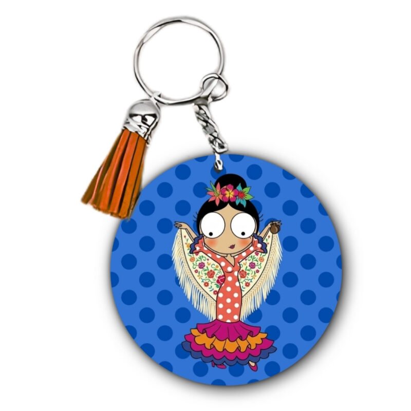 Llavero Flamenquillas Personalizable