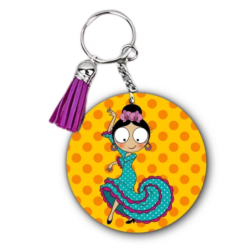 Llavero Flamenquillas Personalizable