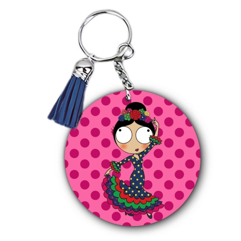 Llavero Flamenquillas Personalizable