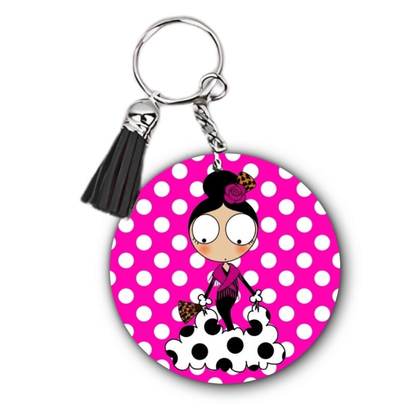 Llavero Flamenquillas Personalizable
