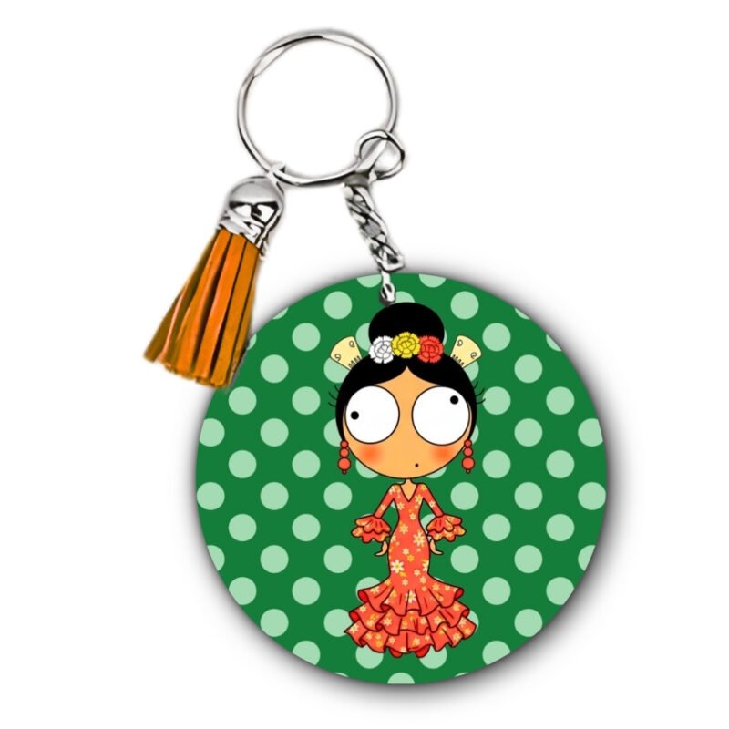 Llavero Flamenquillas Personalizable