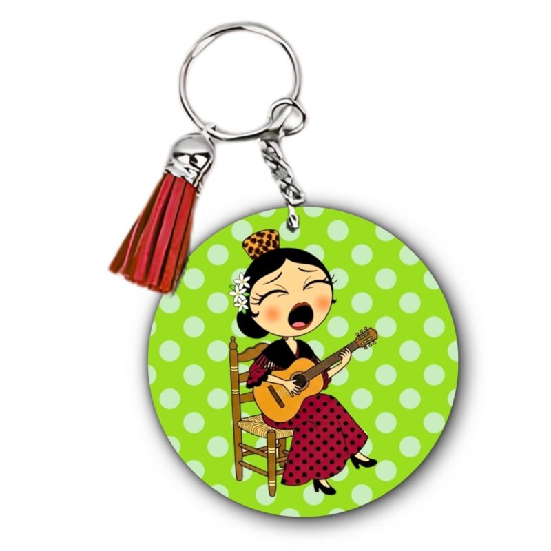 Llavero Flamenquillas Personalizable