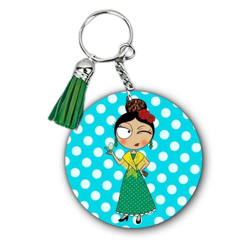 Llavero Flamenquillas Personalizable