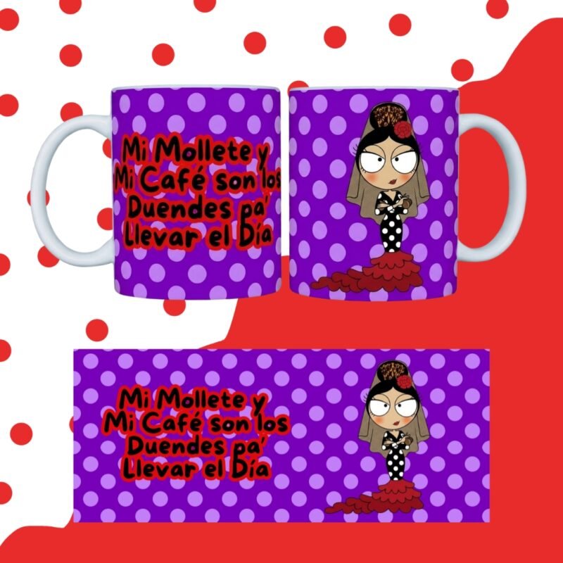 TAZA FLAMENQUILLAS SUBLIMADA