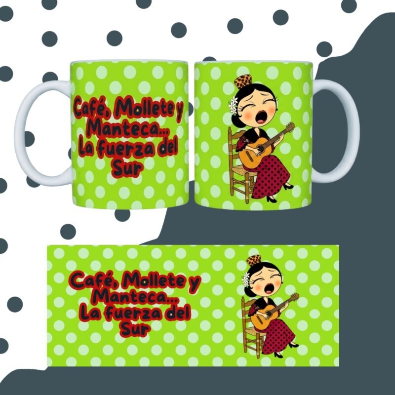 TAZA FLAMENQUILLAS SUBLIMADA