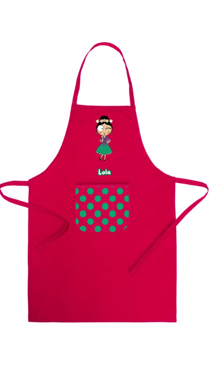 Delantal Flamenquillas Personalizable
