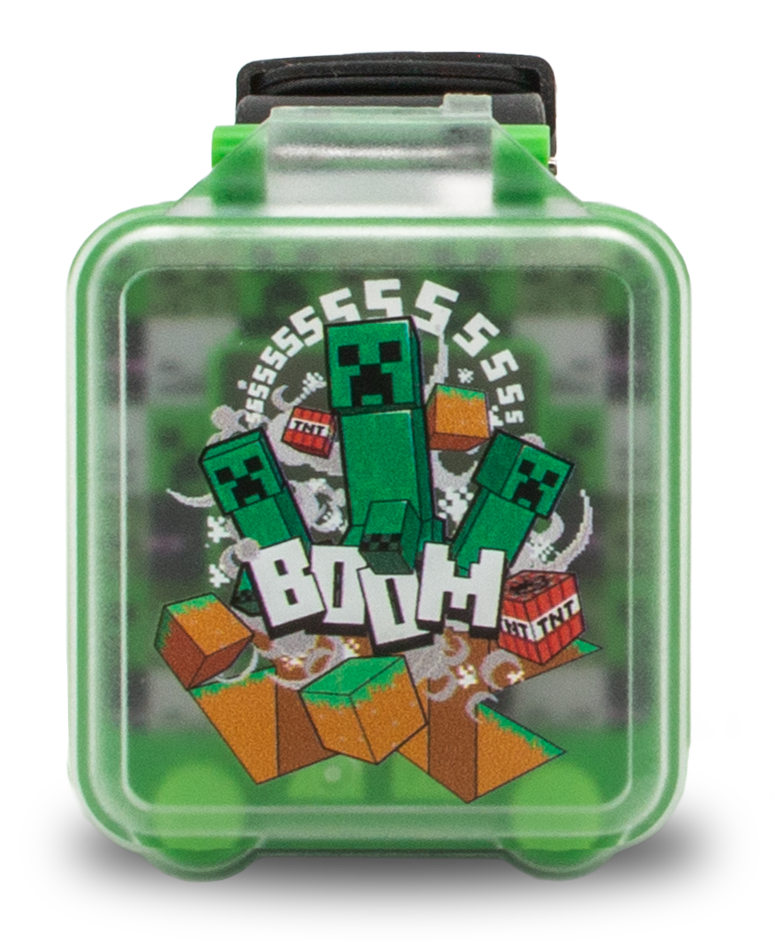Reloj digital educativo con juegos Minecraft