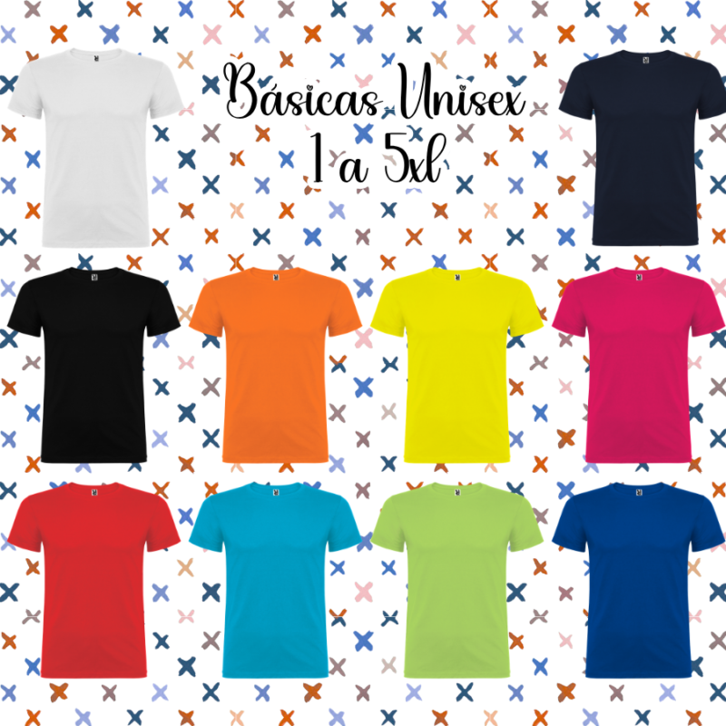 CAMISETA PERSONALIZADA UNISEX MULTITALLAS