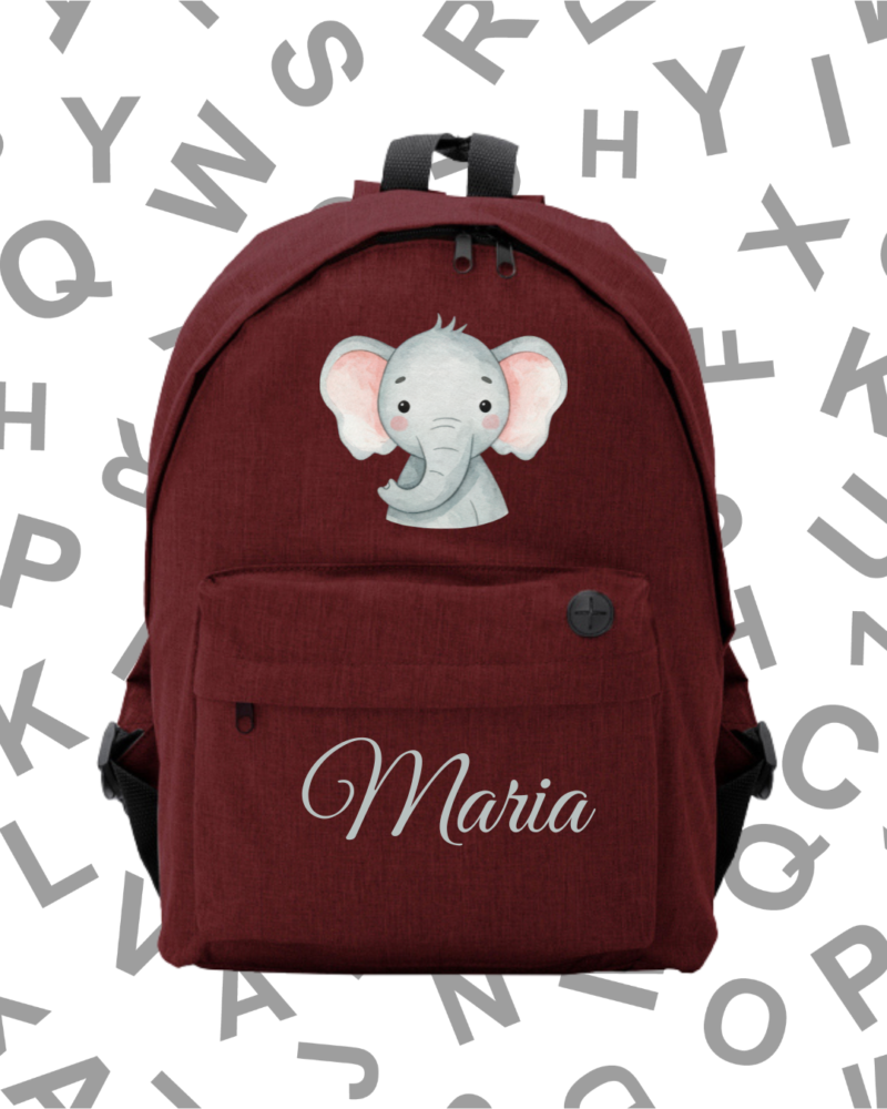 Mochila Escolar Elefante -.6 Colores.-