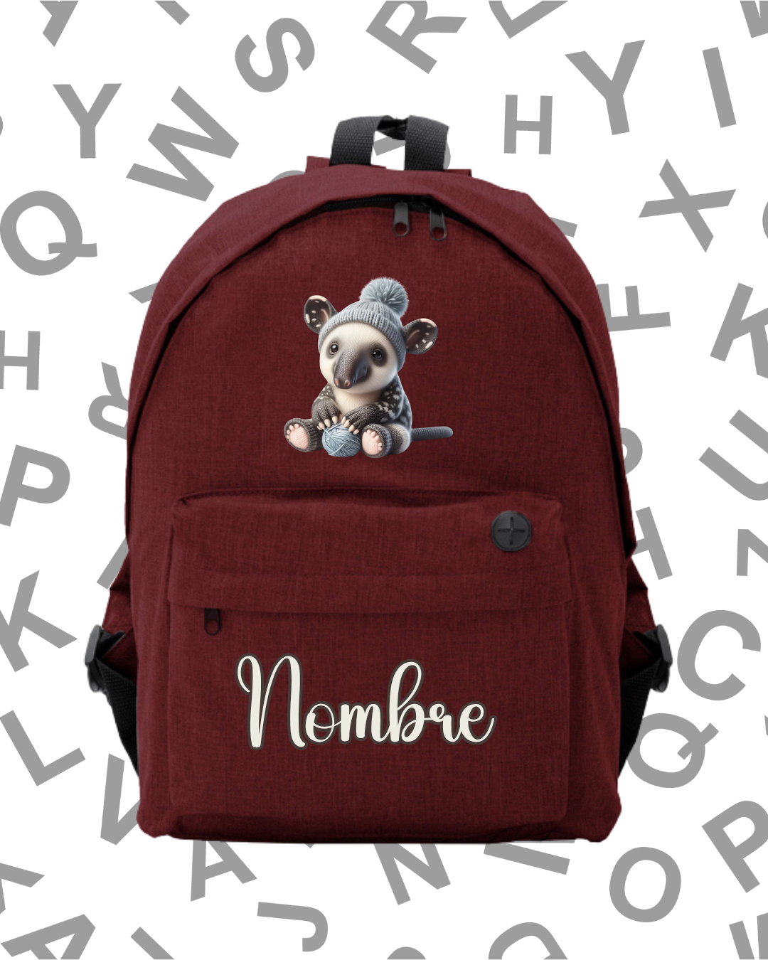 Mochila Escolar Oso Hormiguero -.6 Colores.- - Imagen 2
