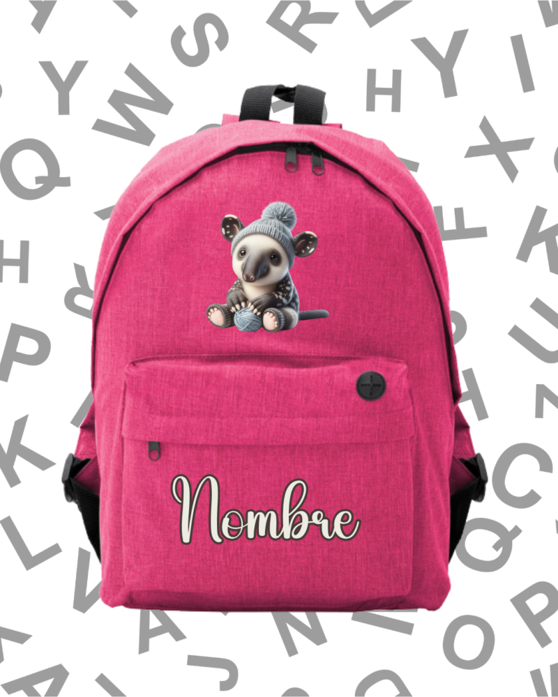 Mochila Escolar Oso Hormiguero -.6 Colores.-