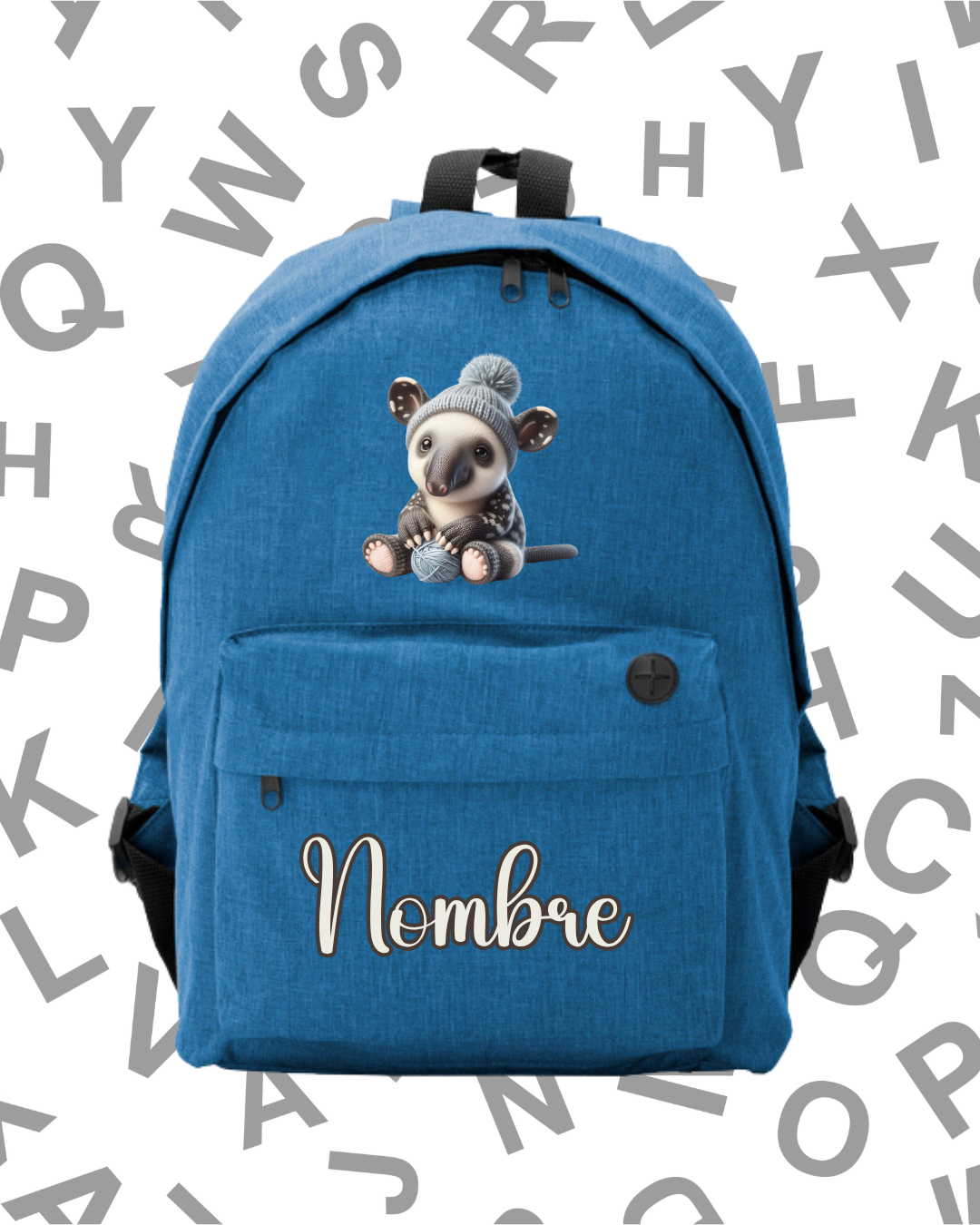 Mochila Escolar Oso Hormiguero -.6 Colores.- - Imagen 4