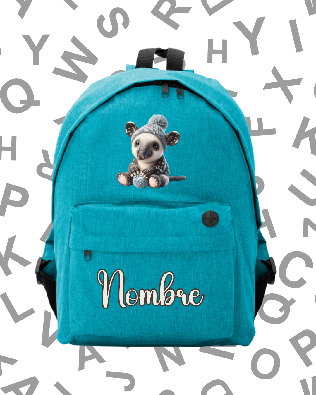 Mochila Escolar Oso Hormiguero -.6 Colores.- - Imagen 5