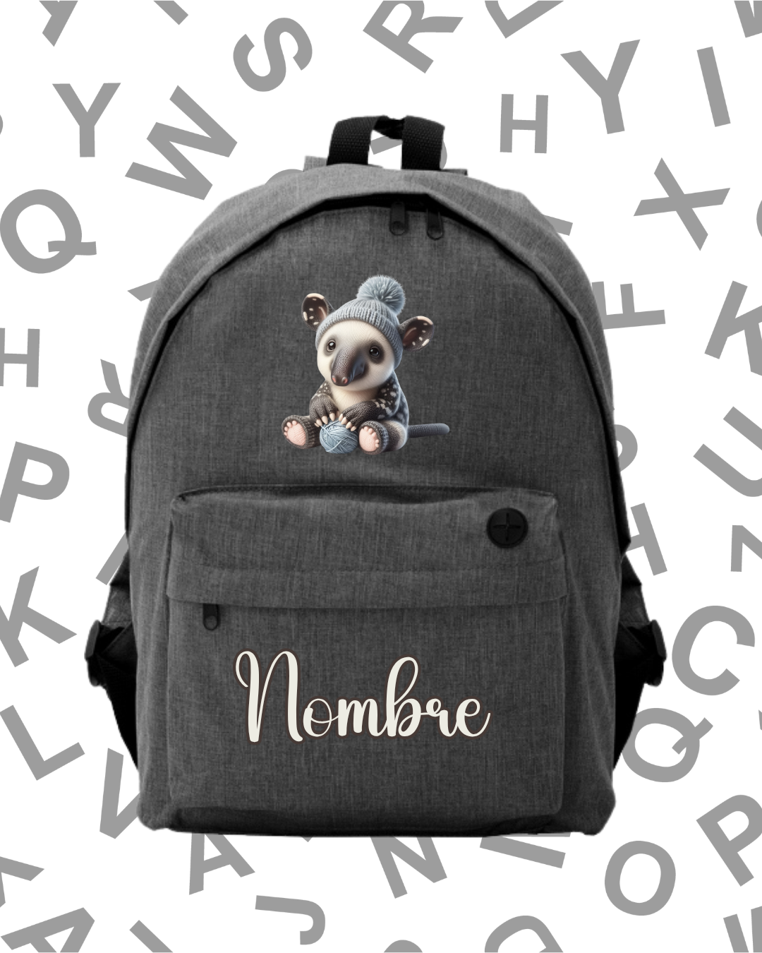 Mochila Escolar Oso Hormiguero -.6 Colores.- - Imagen 6