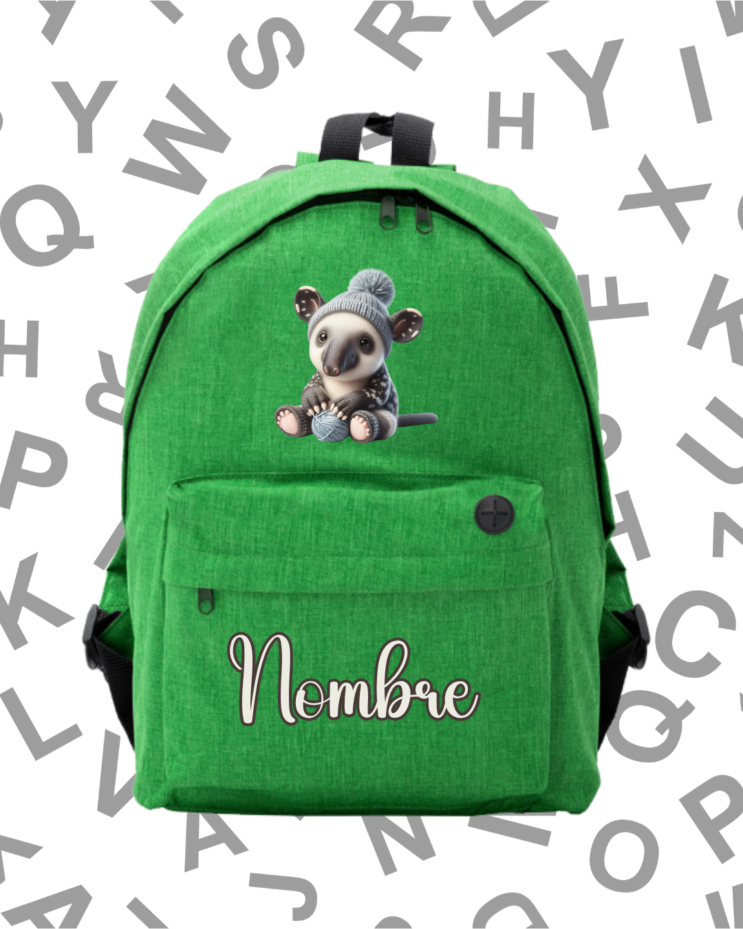Mochila Escolar Oso Hormiguero -.6 Colores.- - Imagen 7