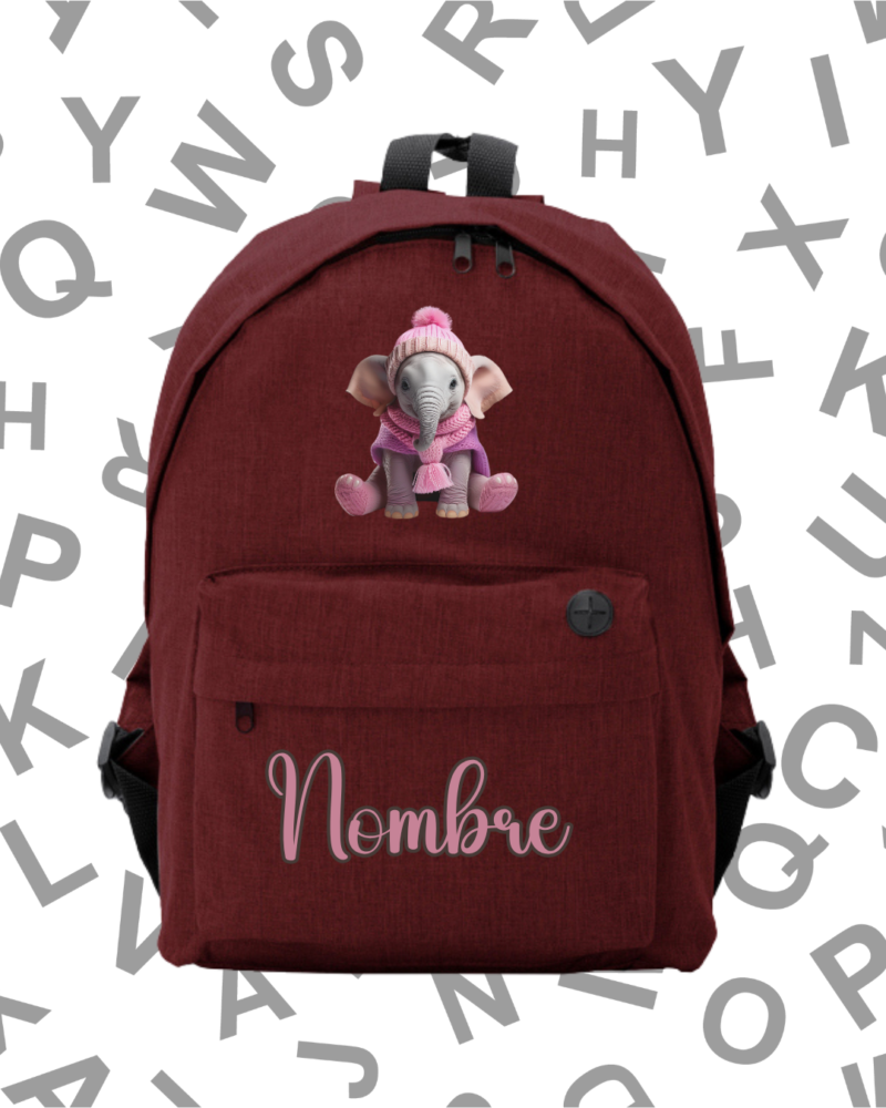 Mochila Escolar Elefantita -.6 Colores.-