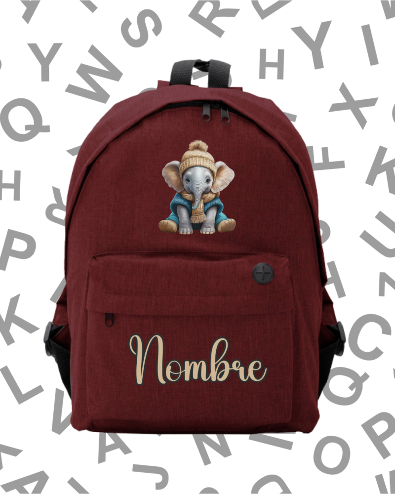 Mochila Escolar Elefantito -.6 Colores.-