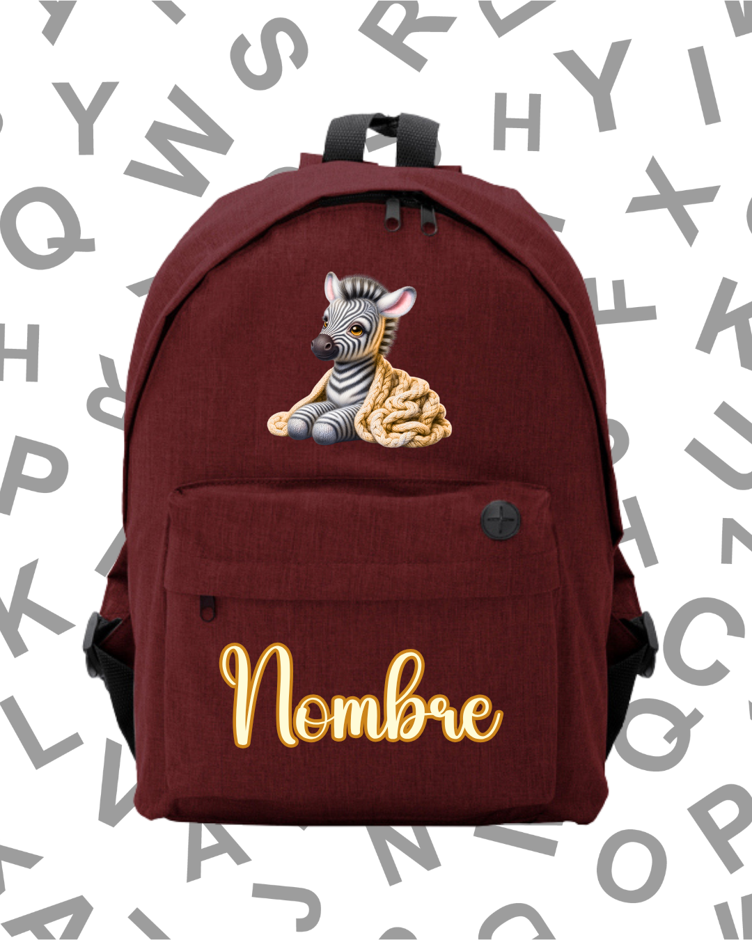 Mochila Escolar Bebé Zebra Amarillo -.6 Colores.- - Imagen 2
