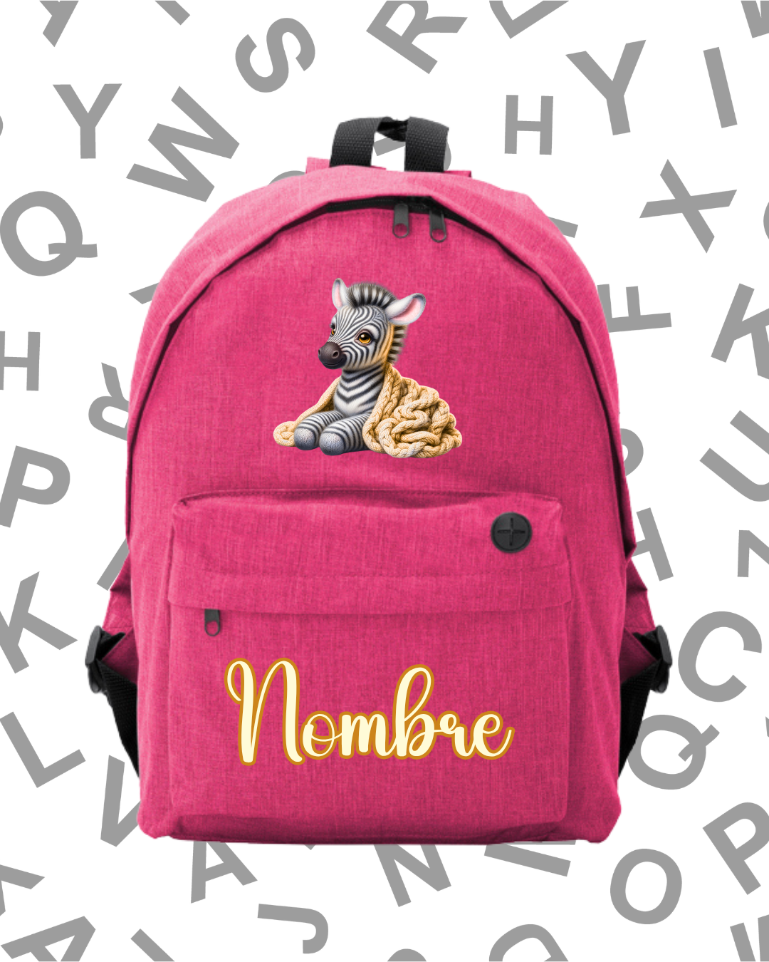 Mochila Escolar Bebé Zebra Amarillo -.6 Colores.- - Imagen 3