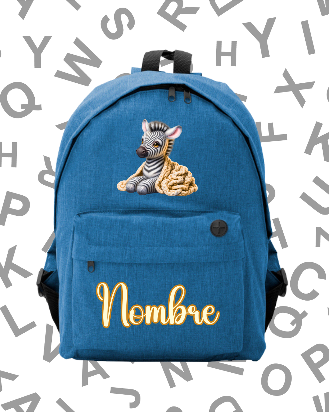 Mochila Escolar Bebé Zebra Amarillo -.6 Colores.- - Imagen 4