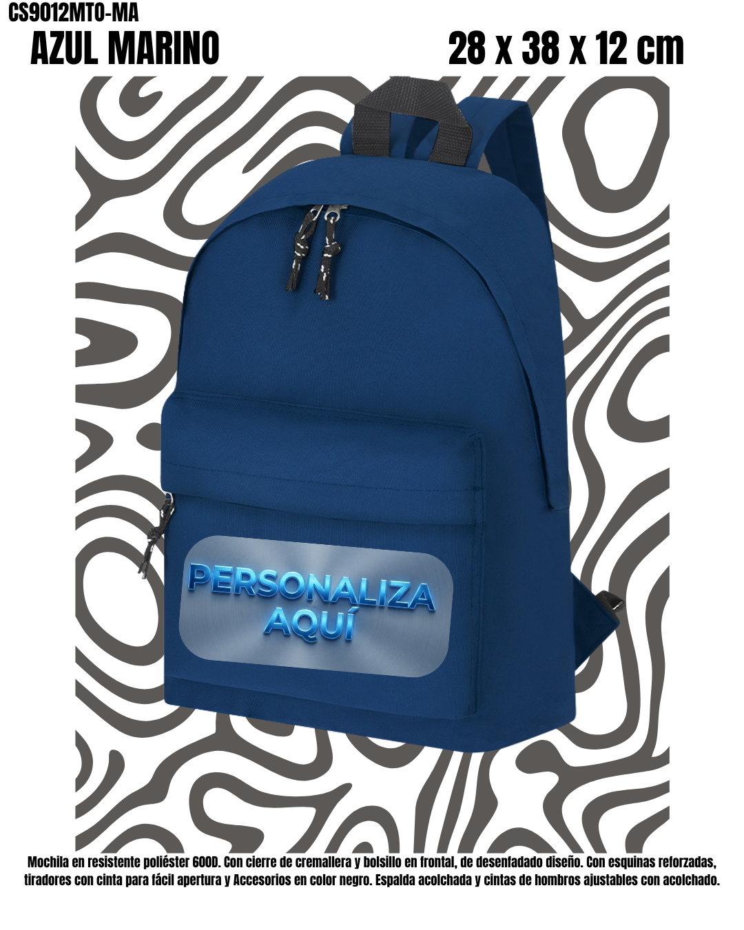Mochila Clásica dos Bolsillos.-14 Colores.- - Imagen 9