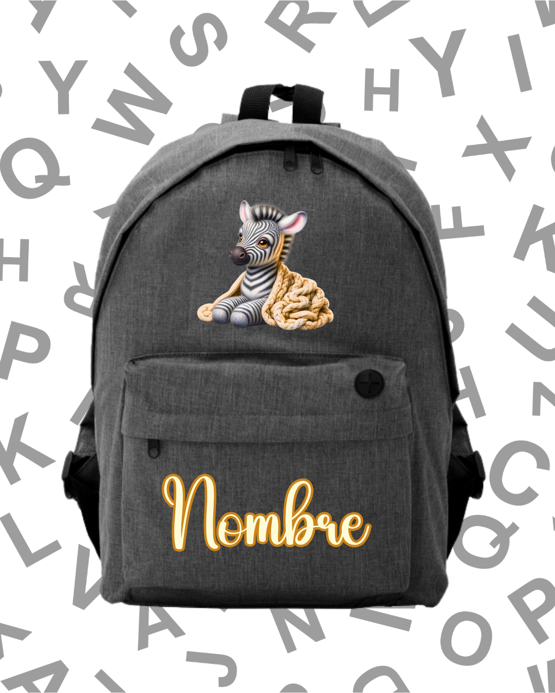 Mochila Escolar Bebé Zebra Amarillo -.6 Colores.- - Imagen 6