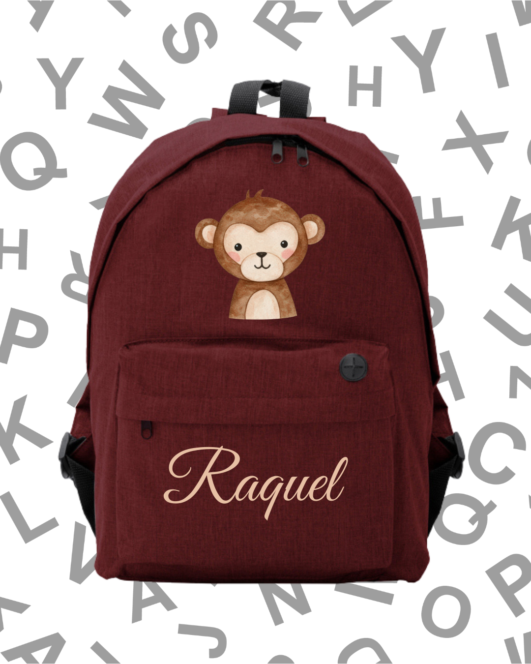Mochila Escolar Monito -.6 Colores.- - Imagen 2