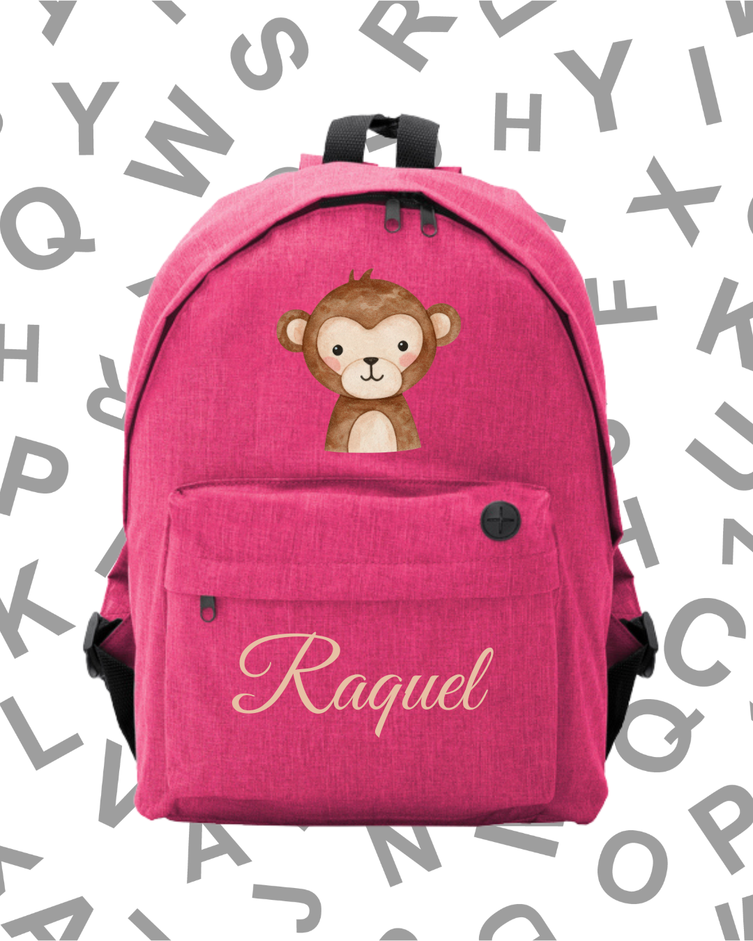 Mochila Escolar Monito -.6 Colores.- - Imagen 3