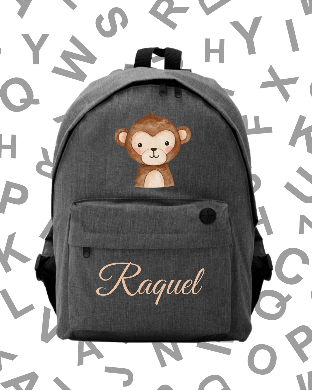 Mochila Escolar Monito -.6 Colores.- - Imagen 6
