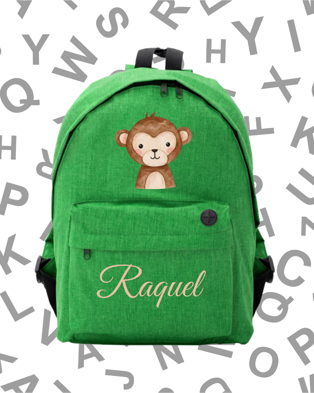 Mochila Escolar Monito -.6 Colores.- - Imagen 7