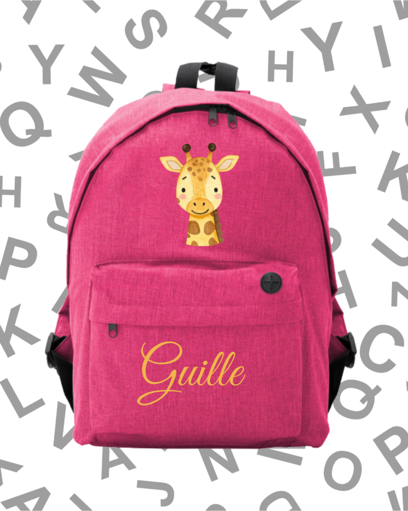 Mochila Escolar Jirafa -.6 Colores.-