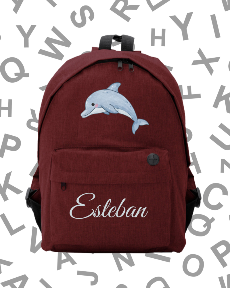 Mochila Escolar Delfín -.6 Colores.-