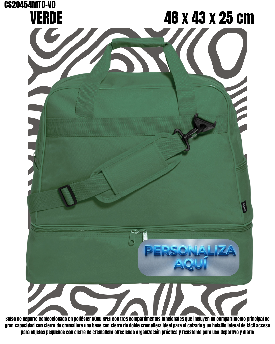 Bolsa Deportiva 3 Compartimientos .- 4 Colores.- - Imagen 6