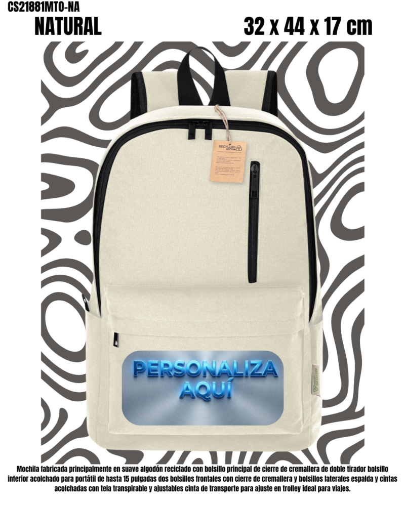 Mochila Portátil 15" Con Bolsillos y Apta para Trolley